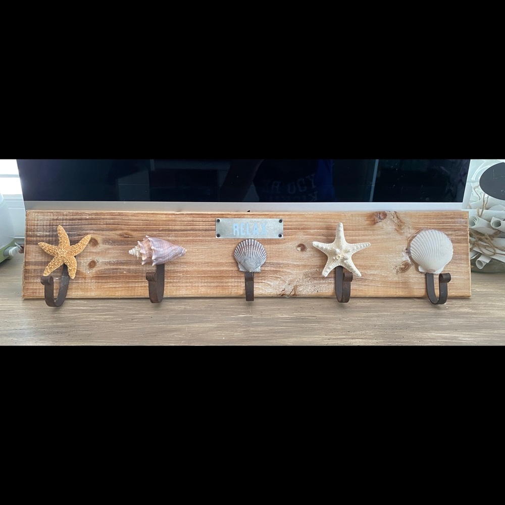 Coastal Wall Decor with Hooks